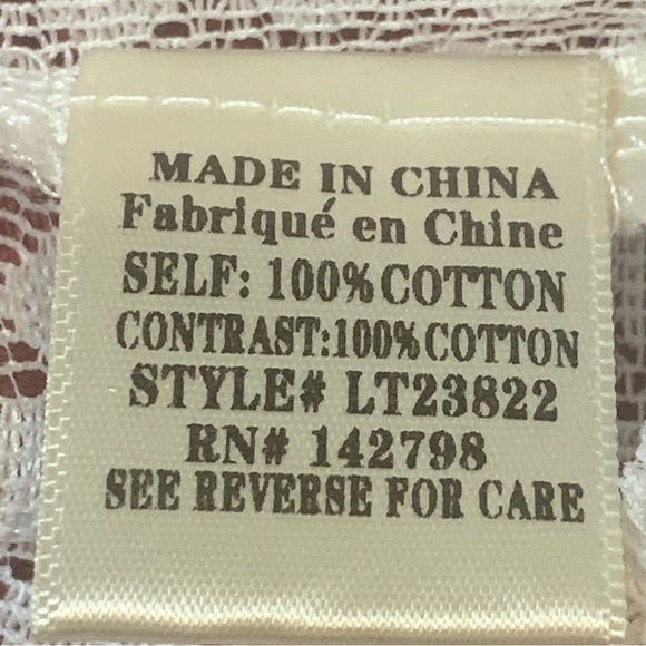 FLASH SALE !  Off White Tie Neck Boho Blouse - Picture 9 of 16